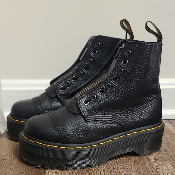 Dr. Martens Shoes - Dr. Martens Sinclair Milled Nappa Jungle Platform Boots